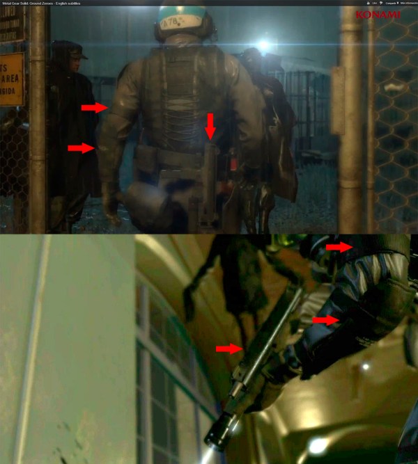 Comparação de roupas